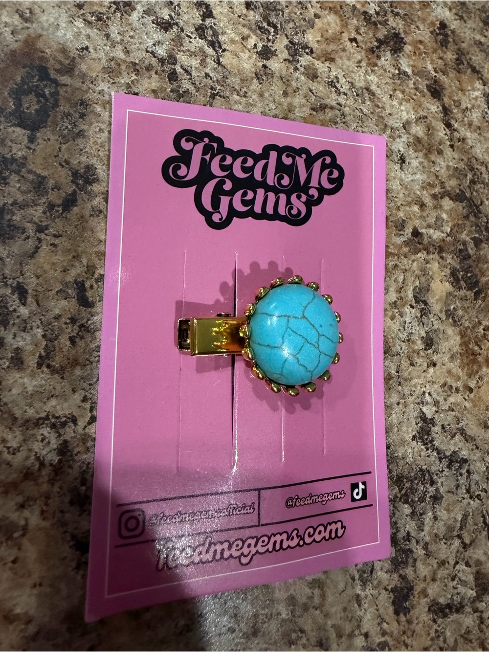 Feed Me Gems Texas Turquoise Hair Candy
